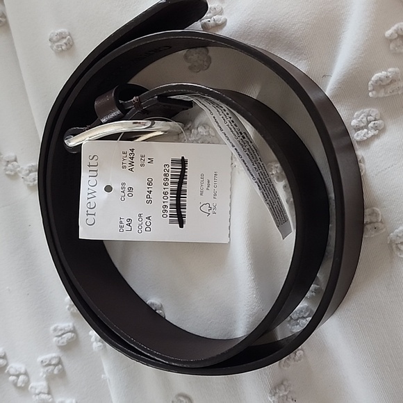 Nwt crewcuts Kids Leather belt size medium - Picture 4 of 4
